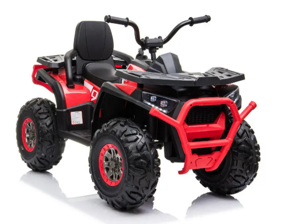 Elektro Kinderquad 12V "607" – Bis 40kg Traglast, EVA-Reifen & Ledersitz, Stoßdämpfer