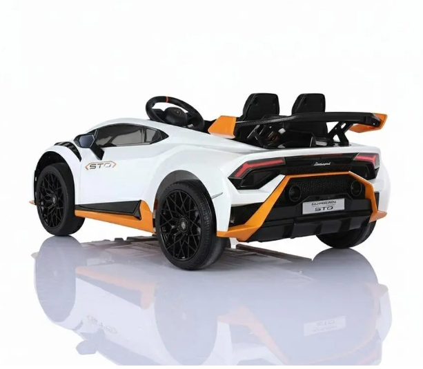 Drift-Action: Lamborghini Huracan STO Kinderauto 24V | Lizenz, Leder