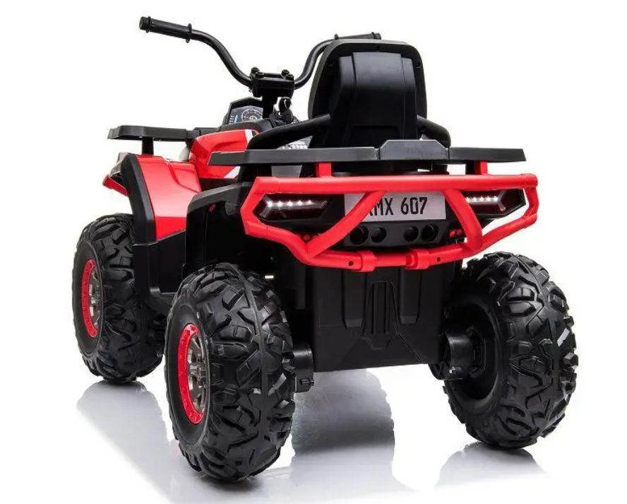 Elektro Kinderquad 12V "607" – Bis 40kg Traglast, EVA-Reifen & Ledersitz, Stoßdämpfer