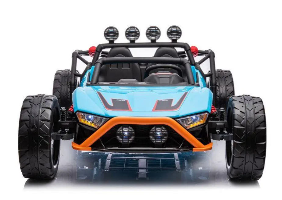 XXL Kinder Elektro Buggy 24V – 2-Sitzer, 400W, 60kg Last, EVA & Leder