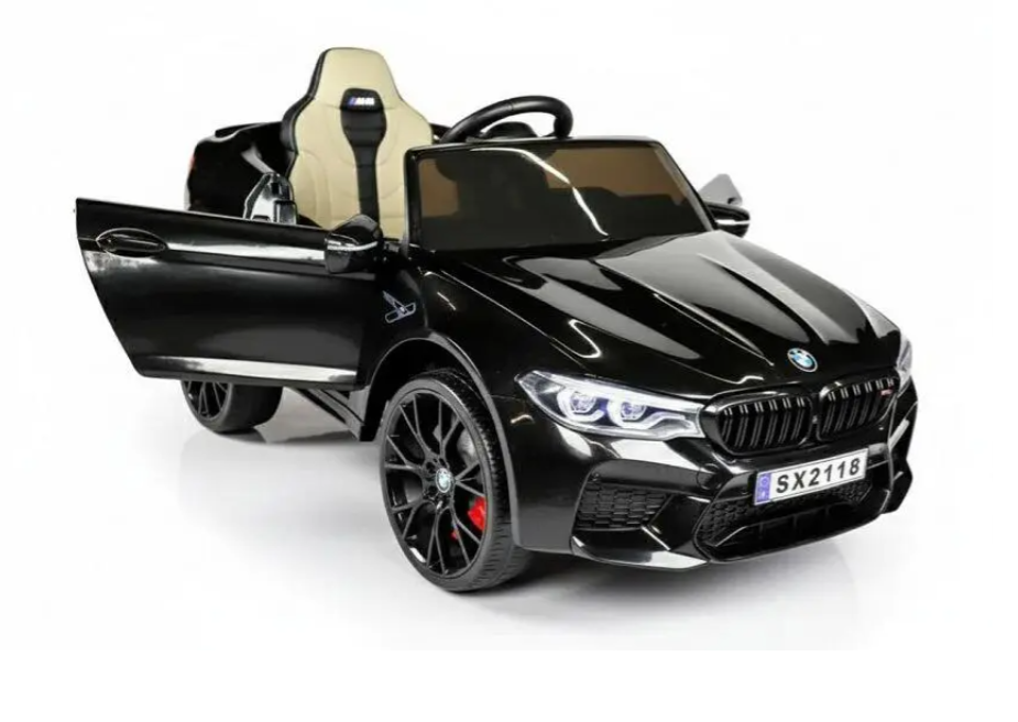 Drift-Edition: BMW M5 Kinderauto 24V – Elektrisches Drift-Car mit Fernbedienung, Ledersitz - schwarz
