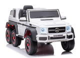 Kinder Elektroauto Mercedes G63 AMG 6x6 lizenziert - EVA+Leder+LED, 4 Motoren
