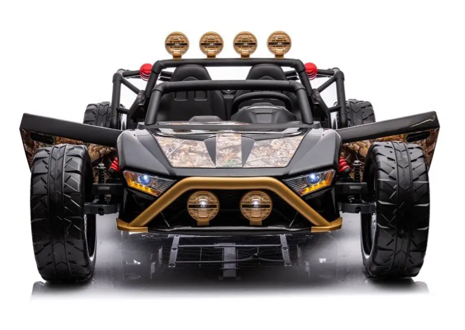 XXL Kinder Elektro Buggy 24V – 2-Sitzer, 400W, 60kg Last, EVA & Leder