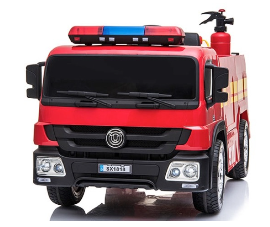 Kinder Elektroauto Feuerwehr 12V – Mit Wasserspritze & Sirene