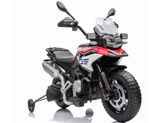 BMW F850 GS Kinder Elektromotorrad 12V – Kindermotorrad mit EVA-Reifen, Stützrädern, Musik & Licht