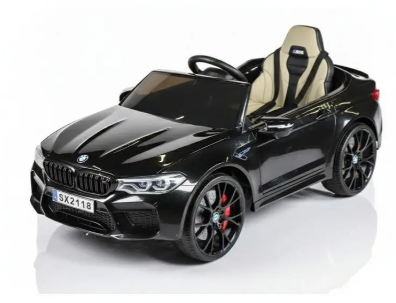 Drift-Edition: BMW M5 Kinderauto 24V – Elektrisches Drift-Car mit Fernbedienung, Ledersitz - schwarz