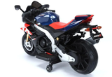 Aprilia Kindermotorrad 24V – Brushless Motor (20 km/h) – Elektro-Motorrad mit Ledersitz & EVA-Reifen