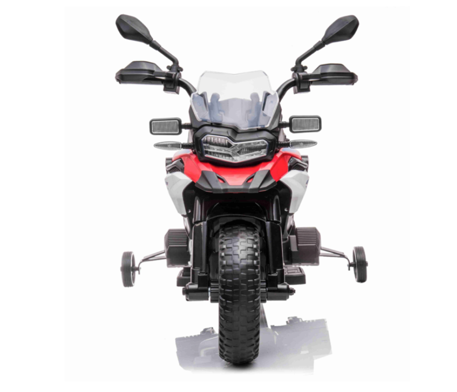 BMW F850 GS Kinder Elektromotorrad 12V – Kindermotorrad mit EVA-Reifen, Stützrädern, Musik & Licht