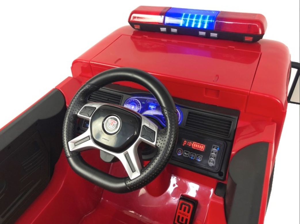 Kinder Elektroauto Feuerwehr 12V – Mit Wasserspritze & Sirene