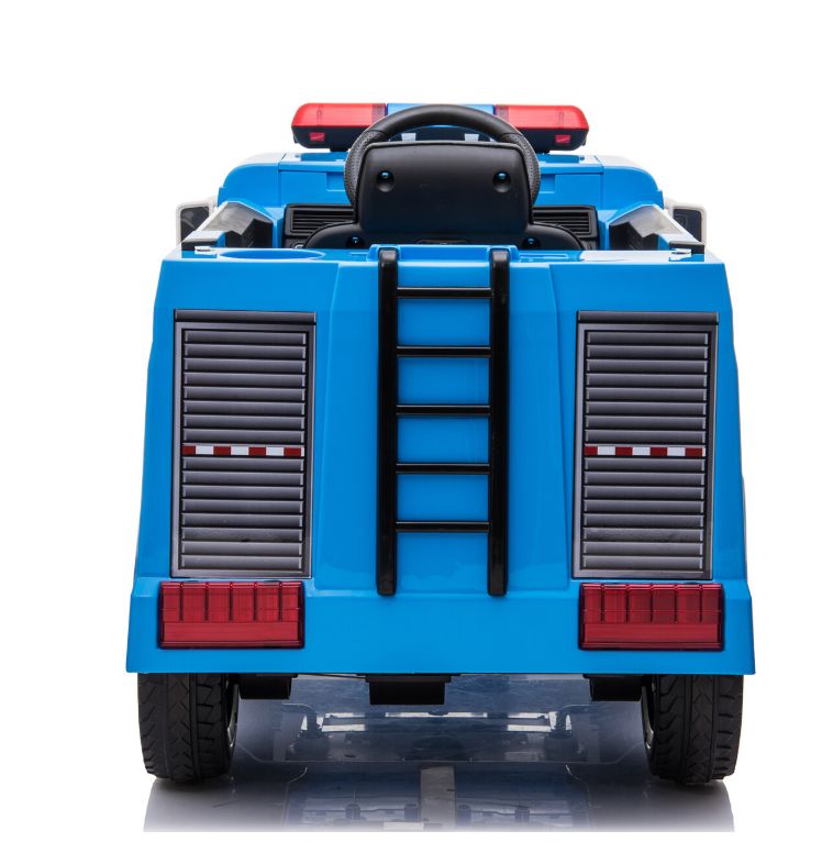 Kinder Elektro-LKW Polizei 12V – Blaues Polizeiauto mit Sirene