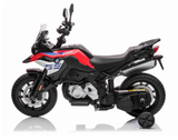 BMW F850 GS Kinder Elektromotorrad 12V – Kindermotorrad mit EVA-Reifen, Stützrädern, Musik & Licht
