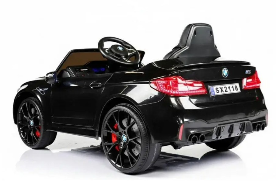 Drift-Edition: BMW M5 Kinderauto 24V – Elektrisches Drift-Car mit Fernbedienung, Ledersitz - schwarz