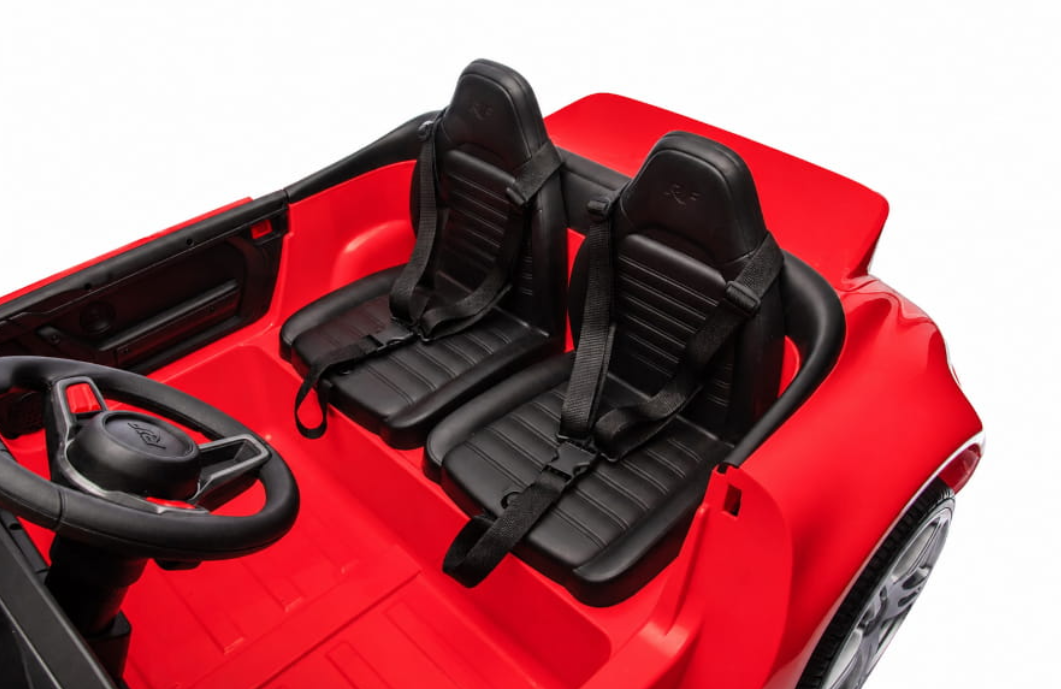 24V Kinder-Elektroauto Porsche RUF (Lizenziert) – Brushless Engine, 2-Sitzer, Ledersitz, EVA-Reifen & RC