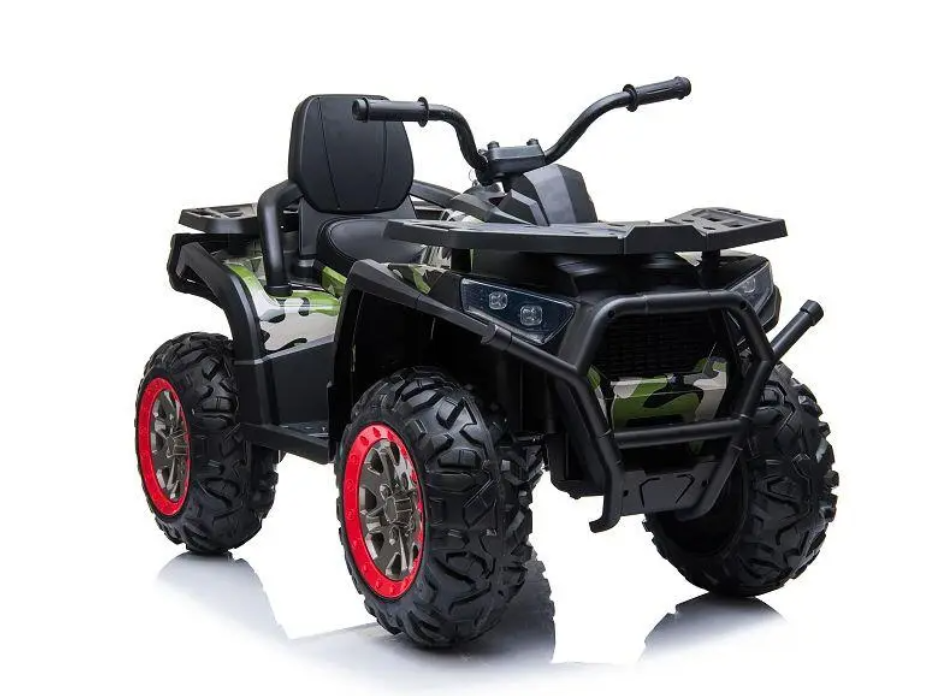 Elektro Kinderquad 12V "607" – Bis 40kg Traglast, EVA-Reifen & Ledersitz, Stoßdämpfer