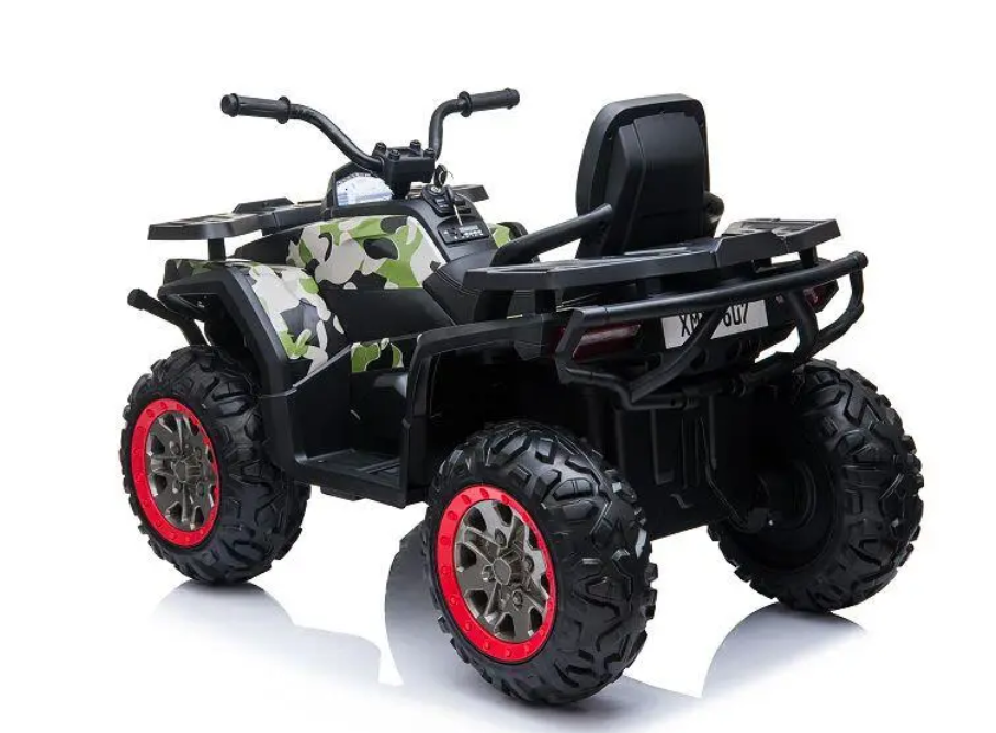 Elektro Kinderquad 12V "607" – Bis 40kg Traglast, EVA-Reifen & Ledersitz, Stoßdämpfer