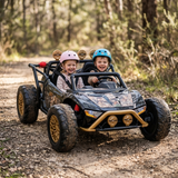 XXL Kinder Elektro Buggy 24V – 2-Sitzer, 400W, 60kg Last, EVA & Leder