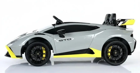 Drift-Action: Lamborghini Huracan STO Kinderauto 24V | Lizenz, Leder