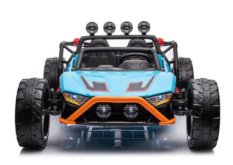 XXL Kinder Elektro Buggy 24V – 2-Sitzer, 400W, 60kg Last, EVA & Leder