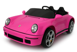 24V Kinder-Elektroauto Porsche RUF (Lizenziert) – Brushless Engine, 2-Sitzer, Ledersitz, EVA-Reifen & RC