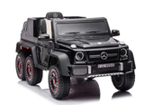 Kinder Elektroauto Mercedes G63 AMG 6x6 lizenziert - EVA+Leder+LED, 4 Motoren