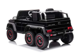 Kinder Elektroauto Mercedes G63 AMG 6x6 lizenziert - EVA+Leder+LED, 4 Motoren